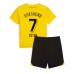 Günstige Borussia Dortmund Giovanni Reyna #7 Babykleidung Heim Fussballtrikot Kinder 2023-24 Kurzarm (+ kurze hosen)